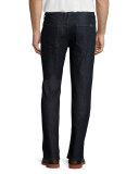 Classic Lynn Dark Denim Jeans, Dark Blue