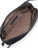 Intrecciato Messenger Bag, Navy