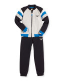 Stretch Jersey Track Jacket & Pants, Gray, Size 6-24 Months