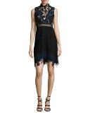 Clementine Bicolor Lace Sleeveless Dress