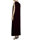Ellen Sleeveless Mock-Neck Column Dress