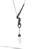 Legends Cobra Black Sapphire & Opal Pendant Necklace