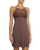 Saskia Halter Chemise, Chestnut