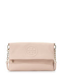 Bombe Fold-Over Clutch Bag, Light Oak