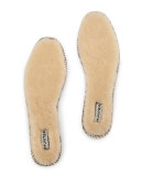 Luxury Shearling Fur Insole, Natural