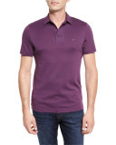 Sleek MK Polo Shirt, Blackberry