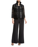 Silk Crepe Tank, Black