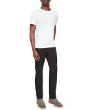 Kane Five-Pocket Twill Jeans, Black