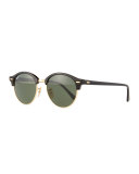 Round Monochromatic Clubmaster® Sunglasses