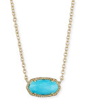 Elisa Magnesite Necklace, Turquoise-Color