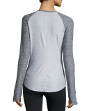 Motivation Long-Sleeve Training T-Shirt, TNF Light Gray Heather