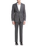 Basic Slim-Fit Two-Piece Suit, Gray