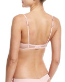 Stolen Roses Lace Underwire Demi Bra, Pink