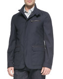 Virgin Wool Jacket with Zip-Out Vest