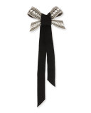 Crystal Bow Pin