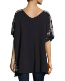 Shobah Long French Terry Poncho