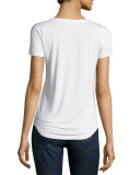 Lynnea Pocket Tee, White