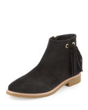bellamy suede tassel bootie, black