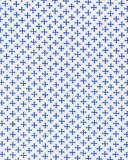 Micro-Print Woven Sport Shirt, Blue/White