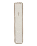 Fox-Fur Pull-Through Scarf, Light Gray