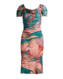 Briseide Off-the-Shoulder Floral Cocktail Dress, Multicolor
