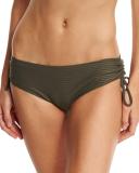 Every Day in Fashion Ruched Swim Bottom, Gray
