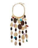 Mixed-Bead Statement Collar Necklace