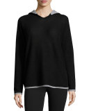 Hooded Cashmere Pullover Sweater