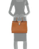 West End Large Satchel Bag, Maple Tan