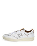 300 Deconstructed Leather Low-Top Sneaker