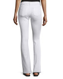 Low-Rise Boot-Cut Jeans, Bright White