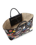 Ebury Maxi Featherweight Tote Bag, Black/Multi