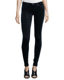 The Legging Velvet Skinny Jeans, Blue Night