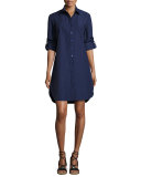 Alex Long-Sleeve Shirtdress 