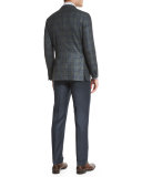 Trofeo Flat-Front Trousers, Blue