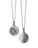 18k White Gold & Diamond Gate Locket Necklace