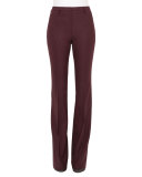 Stretch-Wool Boot-Cut Pants, Caimito