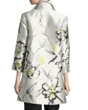 All-in-Bloom Jacquard Party Jacket, Light Yellow