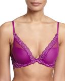 Feather Mesh Plunge Bra
