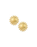 Granulated Dome Stud Earrings