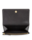 Edge Goatskin Money Wallet, Black