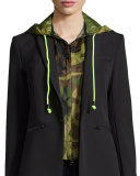 Camo-Print Hooded Dickey