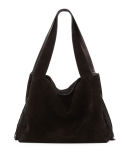 Duplex Suede Fringe Hobo Bag