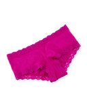 Medium-Rise Organic Cotton Boyshorts, Boysenberry