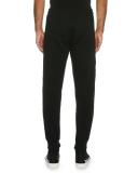 Jogger Pants with Golden Passementerie Trim, Black