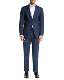 Jake W Searle Wool Slim Trousers, Navy