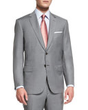 Colosseo Solid Two-Piece Wool Suit, Light Gray