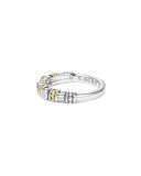 Caviar Beaded Diamond Stacking Ring, Size 7