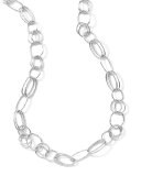 925 Glamazon Oval Link Necklace, 42"