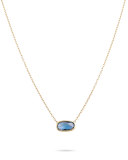 Delicati London Blue Topaz Pendant Necklace